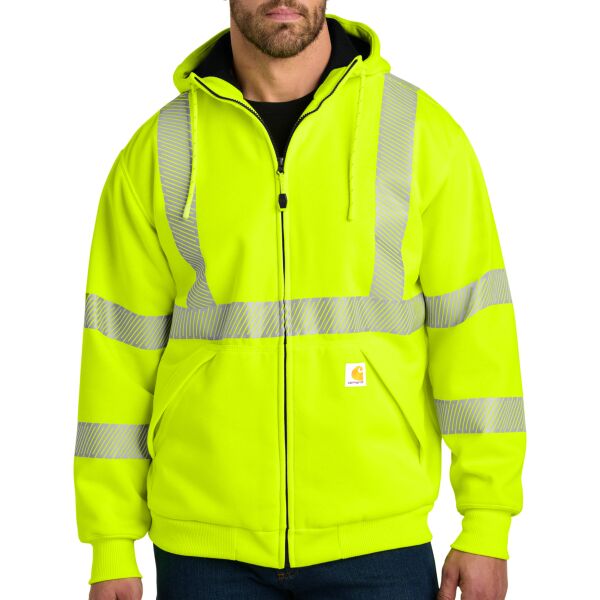 Ansi 107 Class 3 Lined Full Zip Sweatshirt Thumbnail