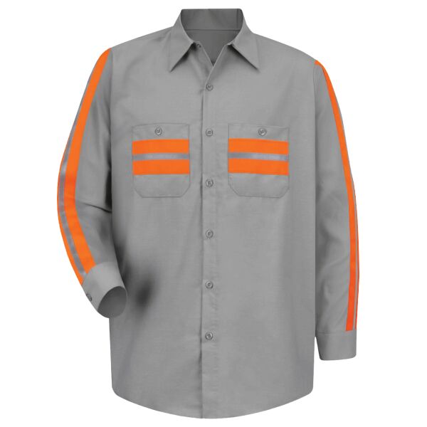 Men's Industrial Enhanced-Visibility Long Sleeve Work Shirt Thumbnail