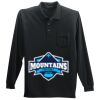 Long Sleeve Silk Touch Polo with Pocket Thumbnail
