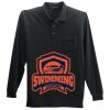 Long Sleeve Silk Touch Polo with Pocket Thumbnail