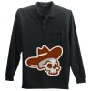 Long Sleeve Silk Touch Polo with Pocket Thumbnail