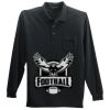 Long Sleeve Silk Touch Polo with Pocket Thumbnail