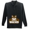Long Sleeve Silk Touch Polo with Pocket Thumbnail