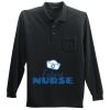 Long Sleeve Silk Touch Polo with Pocket Thumbnail