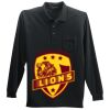 Long Sleeve Silk Touch Polo with Pocket Thumbnail