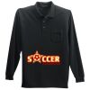 Long Sleeve Silk Touch Polo with Pocket Thumbnail
