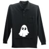 Long Sleeve Silk Touch Polo with Pocket Thumbnail