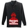 Long Sleeve Silk Touch Polo with Pocket Thumbnail