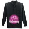 Long Sleeve Silk Touch Polo with Pocket Thumbnail