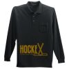Long Sleeve Silk Touch Polo with Pocket Thumbnail