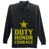 Long Sleeve Silk Touch Polo with Pocket Thumbnail