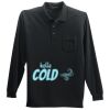 Long Sleeve Silk Touch Polo with Pocket Thumbnail