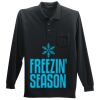 Long Sleeve Silk Touch Polo with Pocket Thumbnail