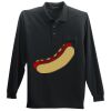 Long Sleeve Silk Touch Polo with Pocket Thumbnail