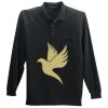 Long Sleeve Silk Touch Polo with Pocket Thumbnail