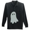 Long Sleeve Silk Touch Polo with Pocket Thumbnail